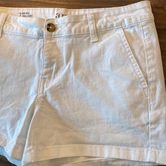 A.n.a white twill shorts - Picture 6 of 7